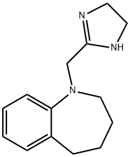 1-(2-Imidazolin-2-ylmethyl)-2,3,4,5-tetrahydro-1H-1-benzazepine Structure