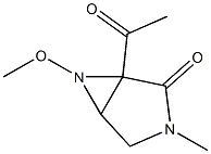 3,6-Diazabicyclo[3.1.0]hexan-2-one,1-acetyl-6-methoxy-3-methyl-,(1R,5R,6S)-rel-(9CI) Struktur