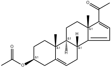 (3β)-3-(Acetyloxy)pregna-5,14,16-trien-20-one Struktur