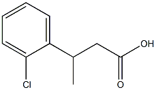 3-(2-CHLOROPHENYL)BUTANOIC ACID Struktur