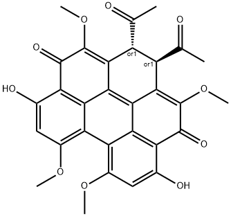 痂囊腔菌素AELSINOCHROME A, 24568-67-0, 结构式