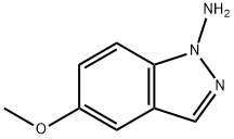 1H-Indazol-1-amine,5-methoxy-(9CI) Struktur