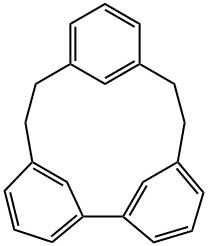 Tetracyclo[14.3.1.14,8.19,13]docosane-1(20),4(22),5,7,9,11,13(21),16,18-nonaene Struktur