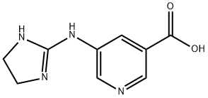 3-Pyridinecarboxylicacid,5-[(4,5-dihydro-1H-imidazol-2-yl)amino]-(9CI) 化学構造式