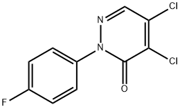 4,5-dichloro-2-(4-fluorophenyl)pyridazin-3(2H)-one,24725-63-1,结构式