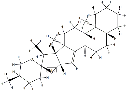 (25R)-5α-Spirost-14-ene Struktur