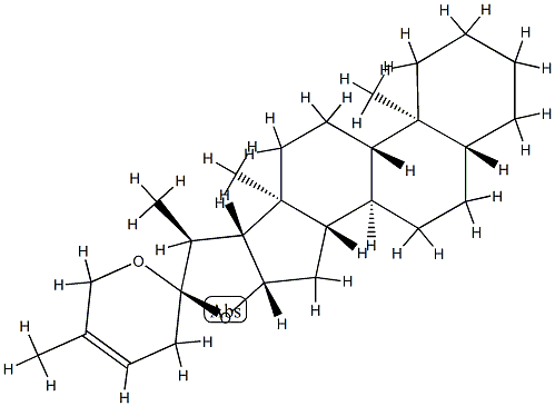 5α-スピロスタ-24-エン 化学構造式