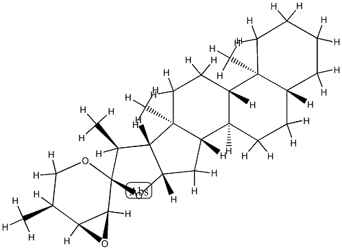 (22S,23S,24S,25S)-23,24-Epoxy-5α-spirostane,24744-32-9,结构式