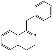 1-ベンジル-3,4-ジヒドロイソキノリン 化学構造式