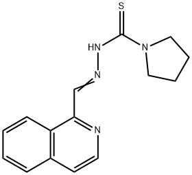 N2-[(Isoquinolin-1-yl)methylene]-1-pyrrolidinecarbothiohydrazide 结构式