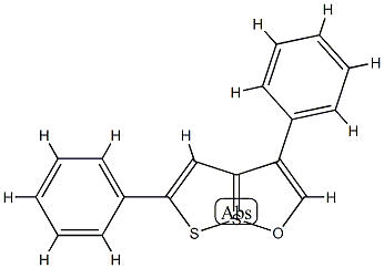 3,5-ジフェニル[1,2]ジチオロ[1,5-b][1,2]オキサチオール-7-SIV 化学構造式