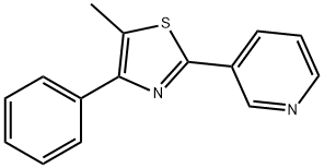 5-Methyl-4-phenyl-2-(3-pyridyl)thiazole, 97% Struktur