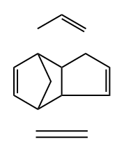 乙烯-丙烯-二环戊二烯的聚合物 结构式