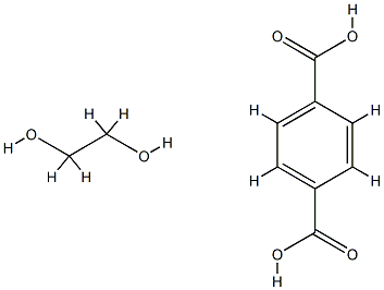 聚对苯二甲酸乙二醇酯树脂,25038-59-9,结构式