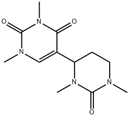 3,4,5,6-Tetrahydro-1,1',3,3'-tetramethyl-4,5'-bipyrimidine-2,2',4'(1H,1'H,3'H)-trione Structure