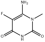 2,4(1H,3H)-Pyrimidinedione,6-amino-5-fluoro-1-methyl-(9CI),250658-21-0,结构式