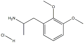 Benzeneethanamine,2,3-dimethoxy-a-methyl-,hydrochloride (1:1) 化学構造式