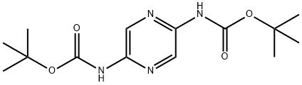 tert-butyl pyrazine-2,5-diyldicarbaMate,250690-24-5,结构式