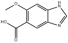 1H-Benzimidazole-5-carboxylicacid,6-methoxy-(9CI) 化学構造式