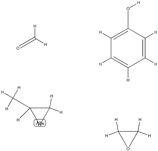 Formaldehyde, polymer with methyloxirane, oxirane and phenol Structure