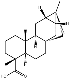 (5α,8R,9α,10β,12S,13R,16S)-トラキロバン-18-酸 化学構造式