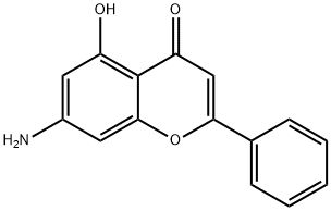 4H-1-Benzopyran-4-one,7-amino-5-hydroxy-2-phenyl-(9CI) Struktur