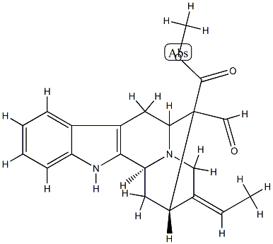 (16R)-17-Oxosarpagane-16-carboxylic acid methyl ester,2520-44-7,结构式