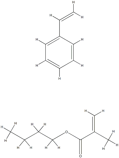メタクリル酸ブチル·スチレン共重 化学構造式