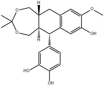 イソタキシレシノール9,9-アセトニド 化学構造式