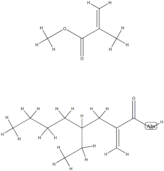 2-Propenoic acid, 2-methyl-, methyl ester, polymer with 2-ethylhexyl 2-propenoate Structure