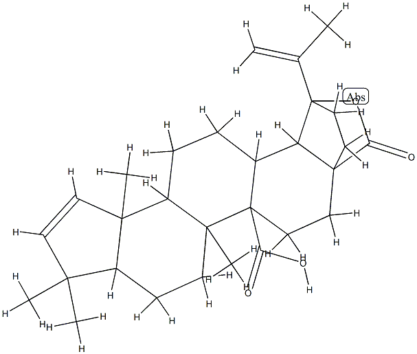 19-Hydroxy-A(1)-norlupa-2,20(29)-diene-27,28-dioic acid γ-lactone 结构式