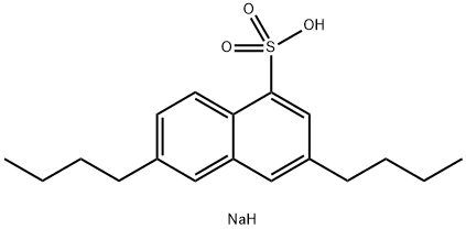 3,6-Dibutyl-1-naphthalenesulfonic acid sodium salt Structure