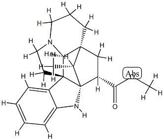 (3α,5α,12β,19α,20R)-2α,20-Cycloaspidospermidine-3-carboxylic acid methyl ester Structure