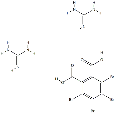 tetrabromophthalic acid, compound with guanidine (1:2) 结构式