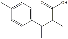 Benzenepropanoic acid, -alpha-,4-dimethyl--ba--methylene- (9CI) 化学構造式