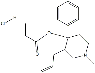 Allylprodine Hydrochloride 化学構造式