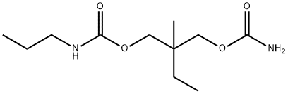 2-(Carbamoyloxymethyl)-2-methylbutyl=propylcarbamate,25384-69-4,结构式