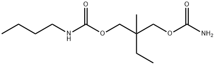 2- (Карбамоилоксиметил) -2-метилбутил = бутилкарбамат структура