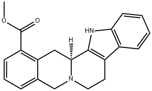 15,16,17,18,19,20-ヘキサデヒドロヨヒンバン-16-カルボン酸メチル 化学構造式