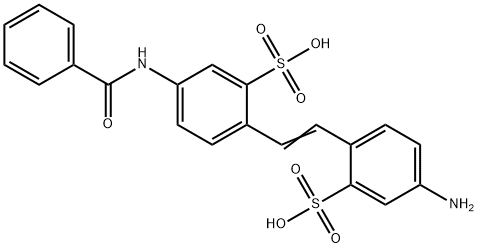 benzoylamido-4'-aminostilbene-2,2'-disulfonate Structure