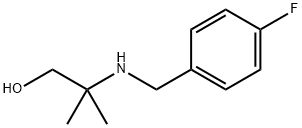 2-((4-氟苄基)氨基)-2-甲基丙烷-1-醇,25452-24-8,结构式