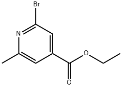 2-溴-6-甲基异烟酸乙酯 结构式