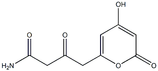 4H-Pyran-2-butanamide, 6-hydroxy-ba,4-dioxo- (9CI) Structure