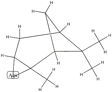 2,7,7-Trimethyl-3-oxatricyclo(4.1.1.0(sup 2,4))octane,25488-94-2,结构式