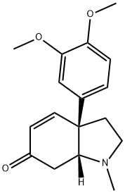 (3aS,7aR)-3aα-(3,4-Dimethoxyphenyl)-1,2,3,3a,7,7a-hexahydro-1-methyl-6H-indol-6-one Structure