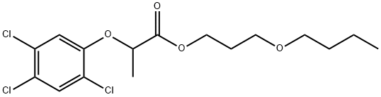 2-(2,4,5-トリクロロフェノキシ)プロピオン酸3-ブトキシプロピル 化学構造式