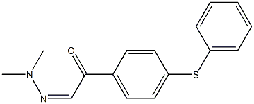 p-(Phenylthio)-α-(dimethylhydrazono)acetophenone,25555-15-1,结构式