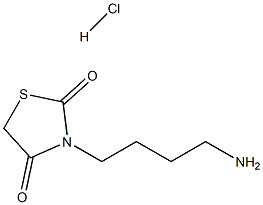 3-(4-aminobutyl)-1,3-thiazolidine-2,4-dione hydrochloride 结构式