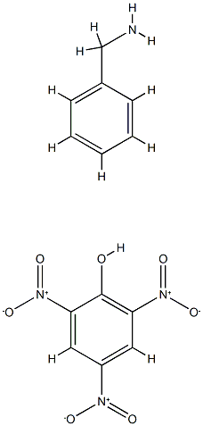 phenylmethanamine, 2,4,6-trinitrophenol 化学構造式