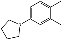 4-ピロリジノ-1,2-ジメチルベンゼン 化学構造式